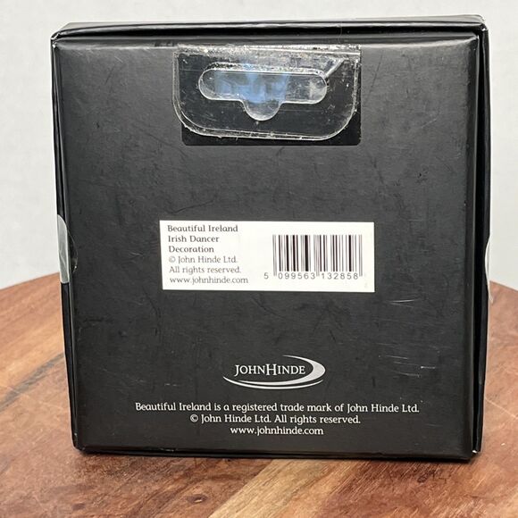 John Hinde Irish Dancer Porcelain Ornament with Swarovski Crystals NIB Holiday - Picture 6 of 6